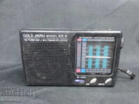 BZTS STAR RETRO TRANZISTOR RADIO GOLD JINRU CHINA