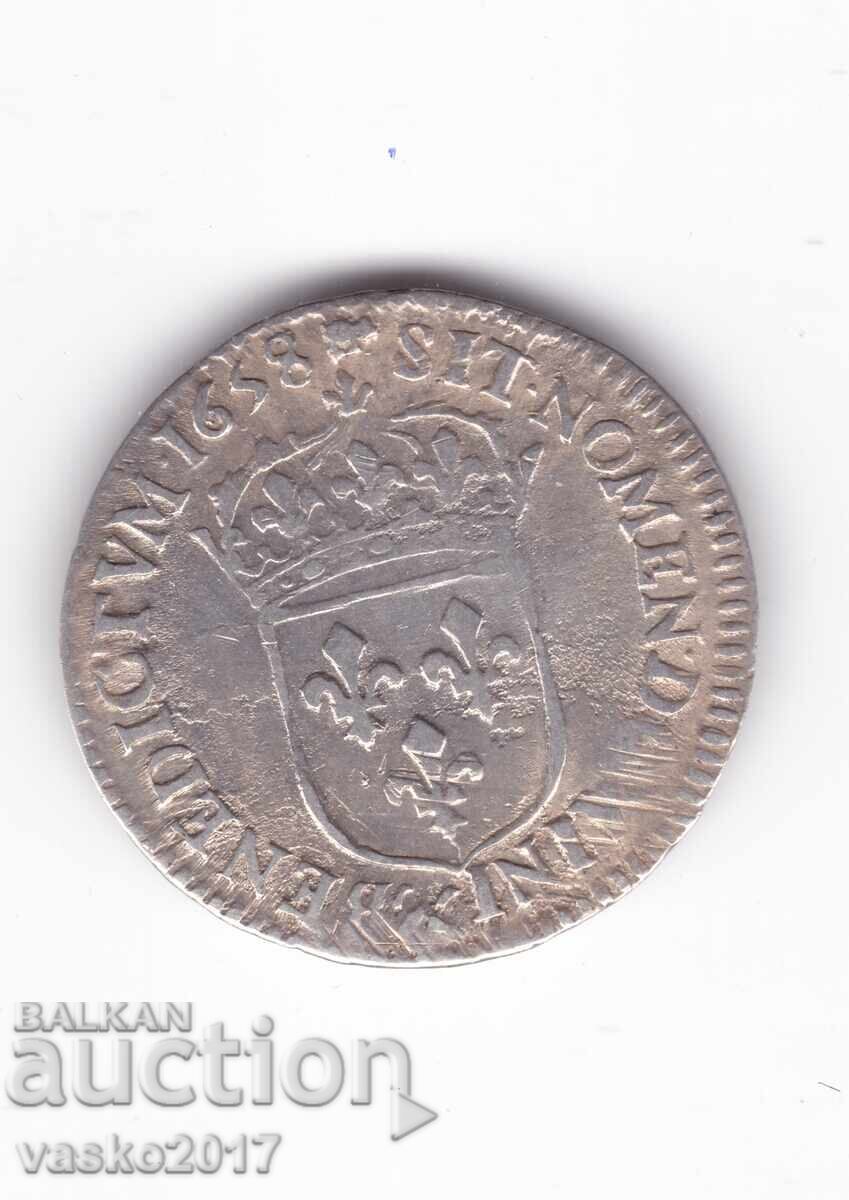 1/12 Ecu - France 1658