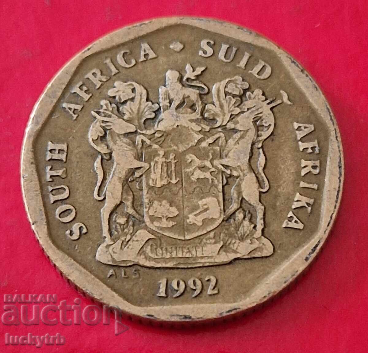 20 cenți 1992 - Africa de Sud cu preț € 1.00 | 1.96 BGN
