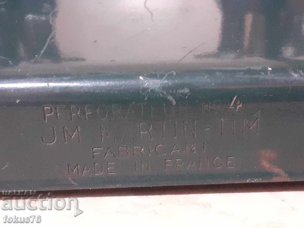 Licitație Vechi perforator metalic francez TIM antic
