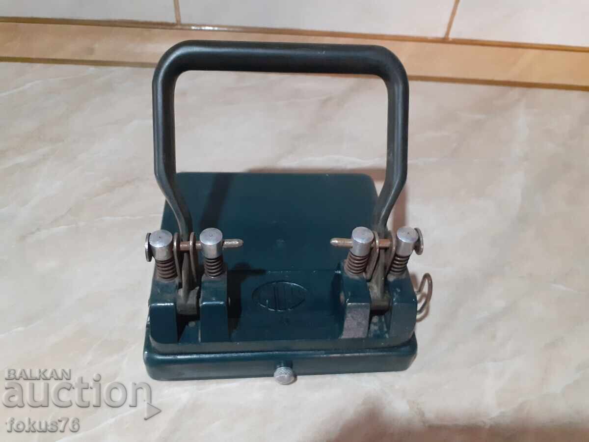 Vechi perforator metalic francez TIM antic