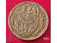 20 cenți 1995 - Africa de Sud