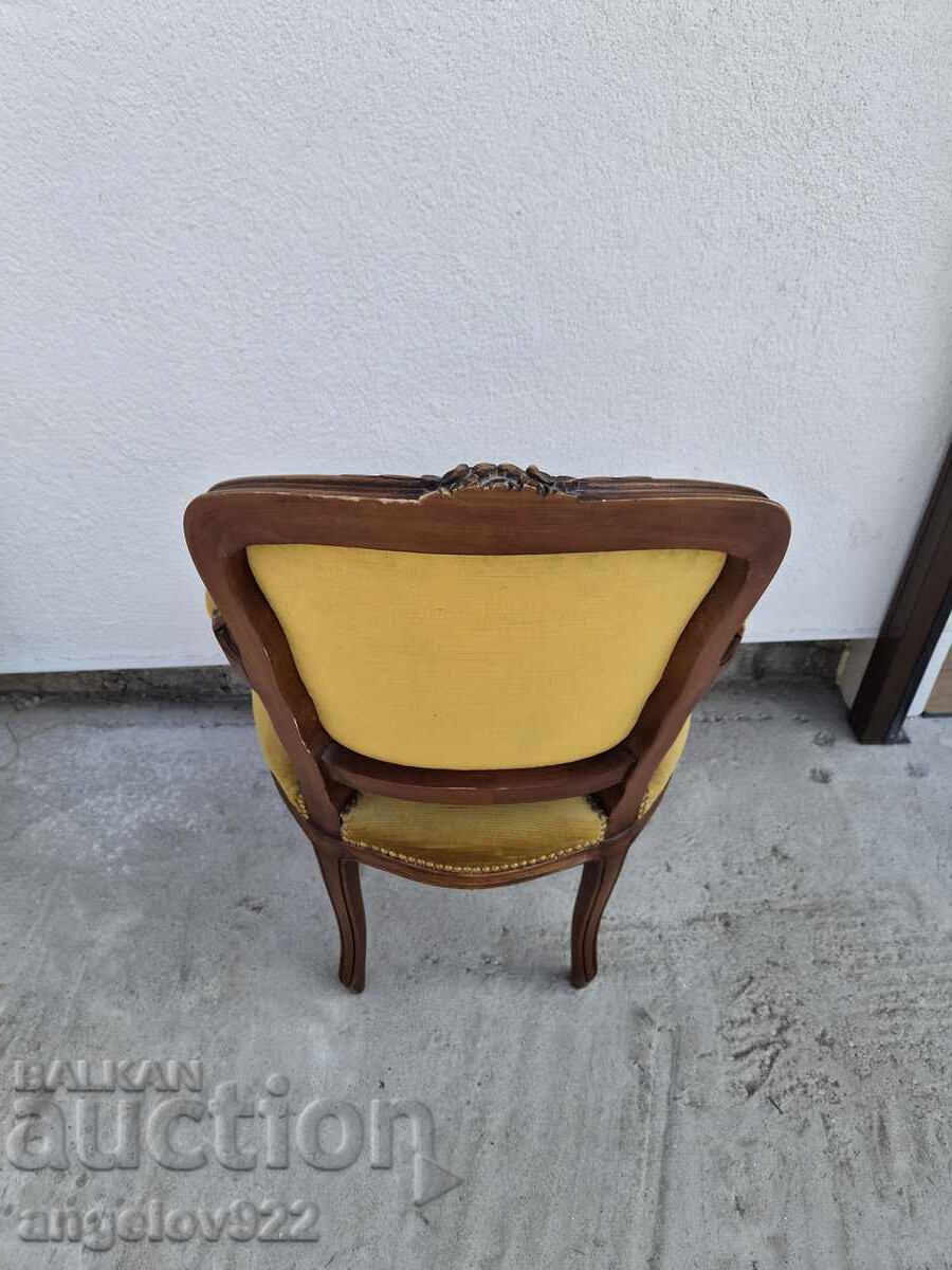 Красив винтидж Италиански стол масив!!! - 5