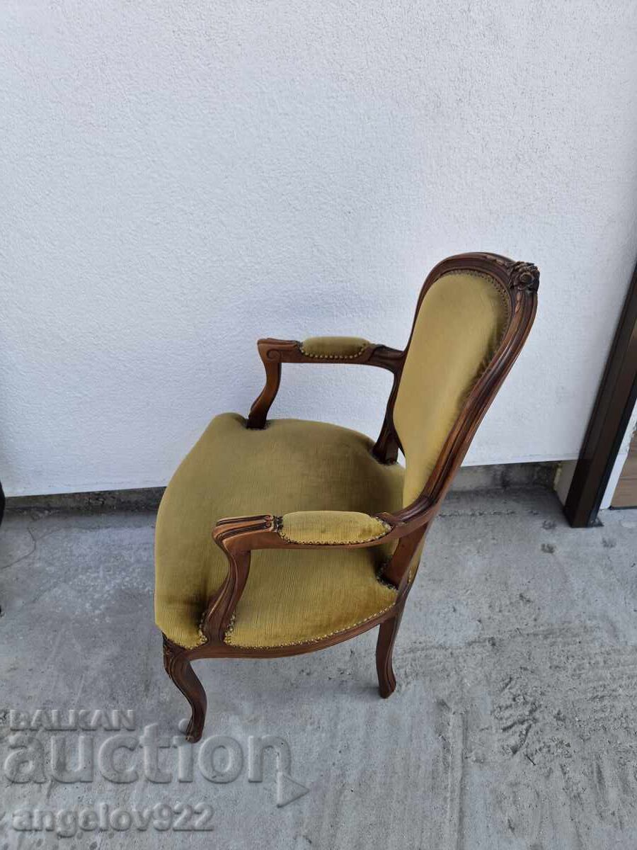 Красив винтидж Италиански стол масив!!! - 6