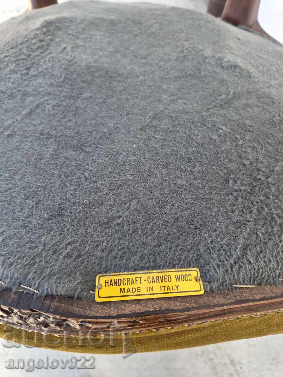 Красив винтидж Италиански стол масив!!! - 7