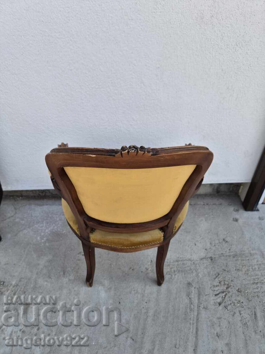 Красив винтидж Италиански стол масив!!! - 5