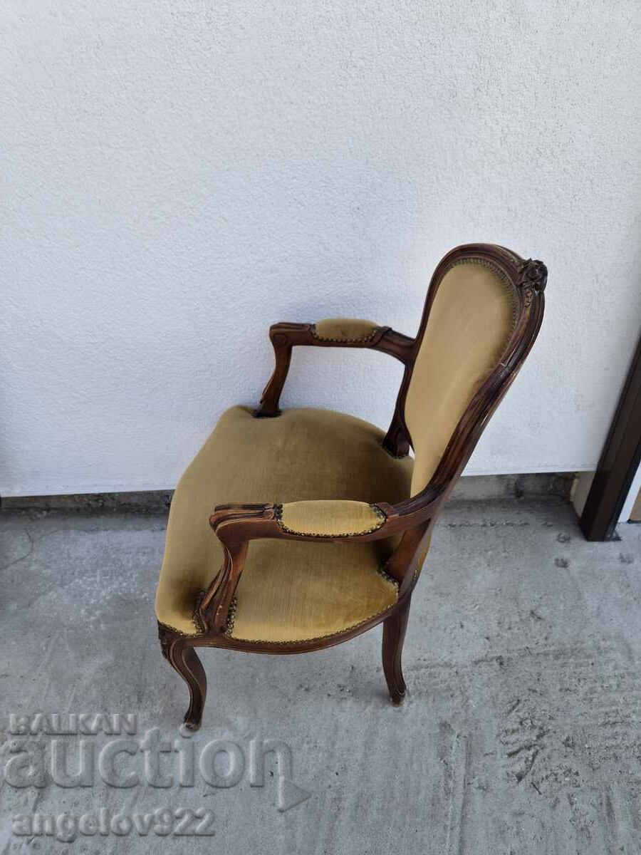 Красив винтидж Италиански стол масив!!! - 6