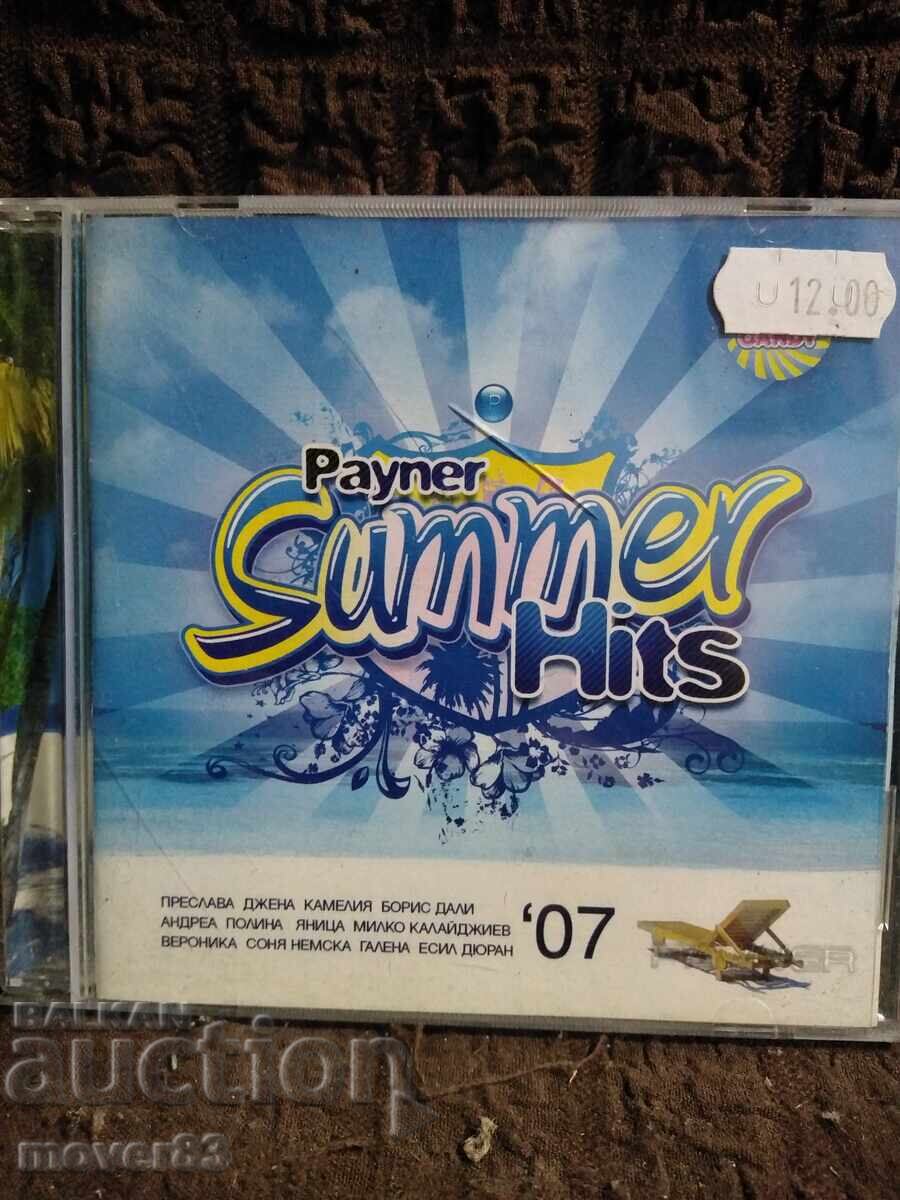 CD disc. Painer Summer Hits 2007