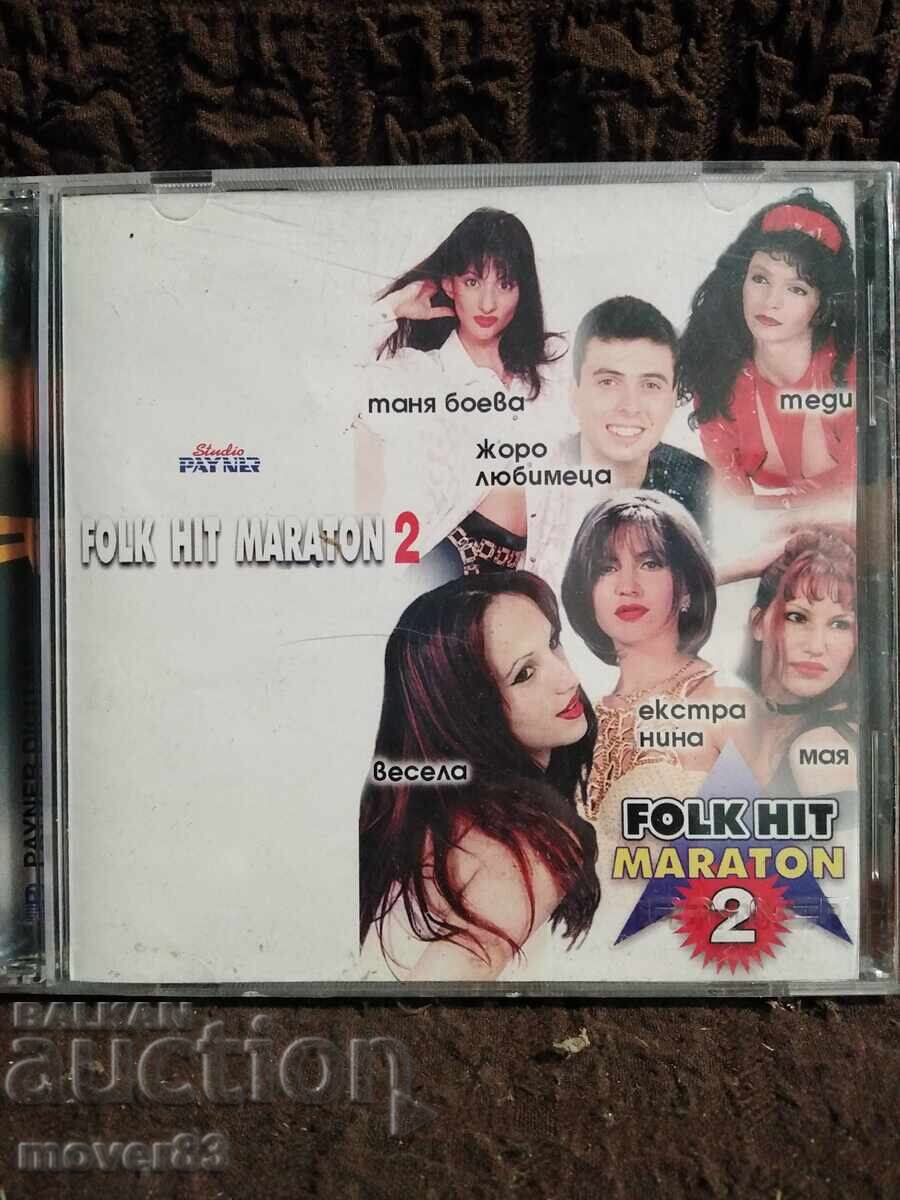 CD disc. Maraton de hituri folk. 1998