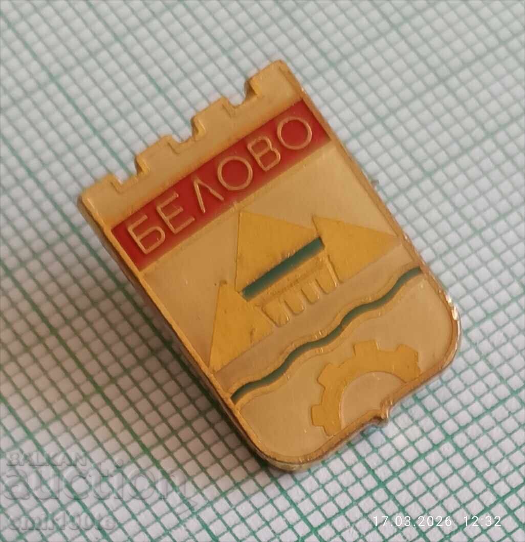 Insignă - blazonul Belovo cu preț € 4.00 | 7.82 BGN
