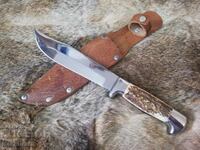 Cuțit de vânătoare bulgăresc vechi, social, VIHREN Petko Denev - orașul Gabrovo