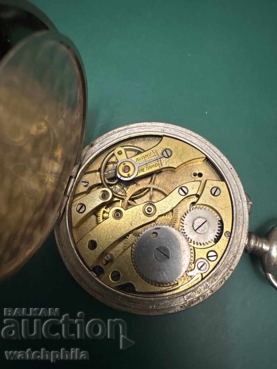 Livrarea Elvețian rar ceas de buzunar tip militar. Funcționează excelent