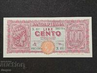 100 лири Италия  1944 UNC