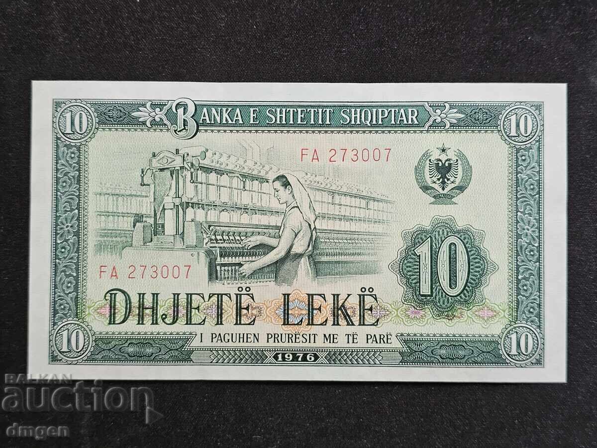 10 Lek Albania 1976 UNC