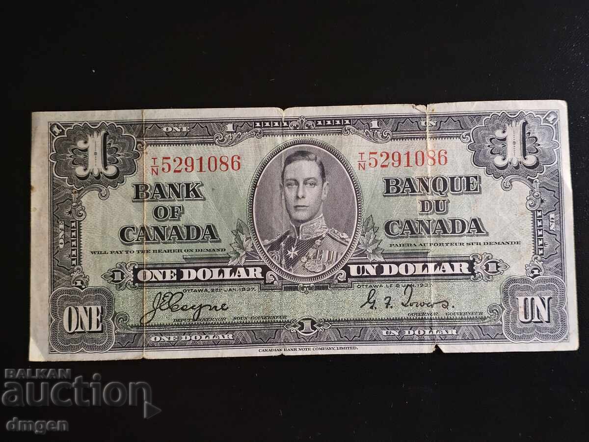 1 долар Канада 1937