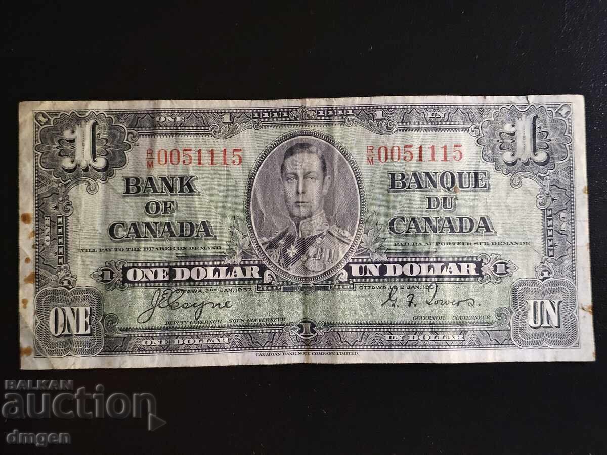 1 dolar Canada 1937 1 dolar Canada 1937