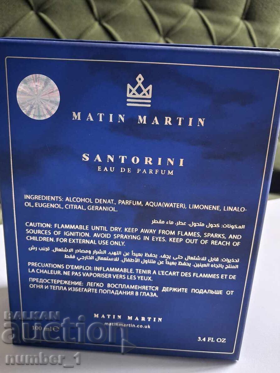 Дубайски Парфюм Matin Martin Santorini EDP 100ml за Мъже с цена € 25.00 | 48.90 лв.