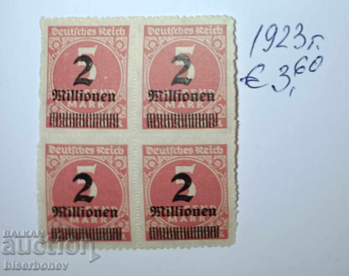 Γερμανία, Δημοκρατία της Βαϊμάρης, 1923, καθαρές πλάτες Γερμανία, Δημοκρατία της Βαϊμάρης, 1923, καθαρές πλάτες