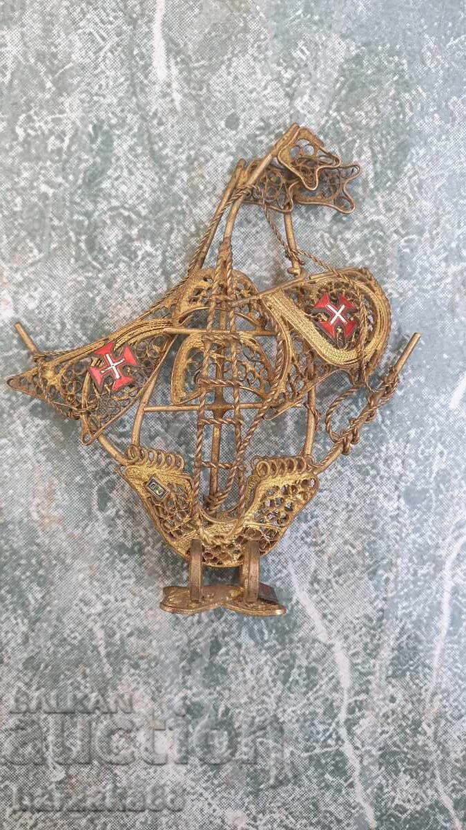 Licitație Corabie din alamă filigranată