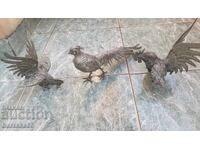 Pasăre de bronz Păsări 3 bucăți