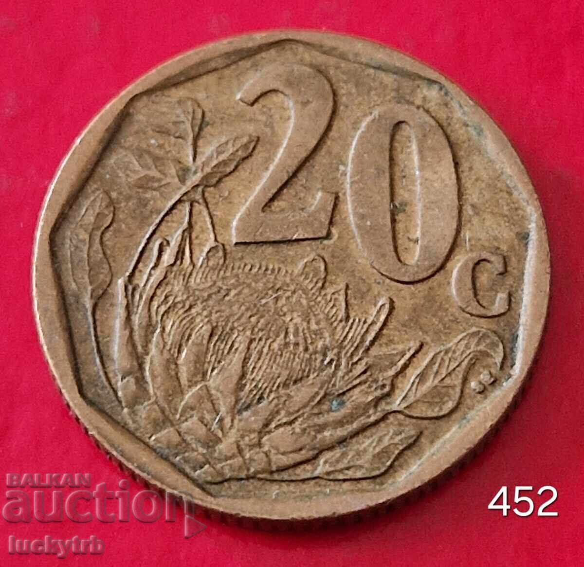 20 cenți 2006 - Africa de Sud