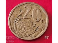 20 cenți 2009 - Africa de Sud