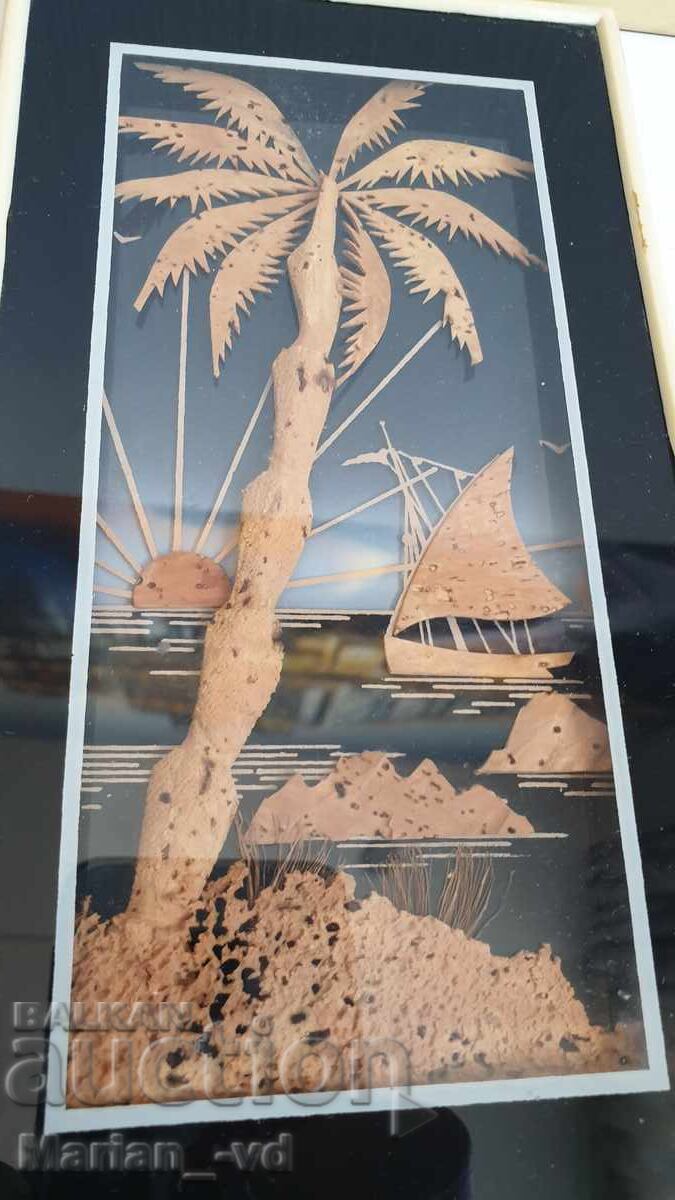 Livrarea Tablouri retro din plută - 5 bucăți