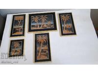 Tablouri retro din plută - 5 bucăți