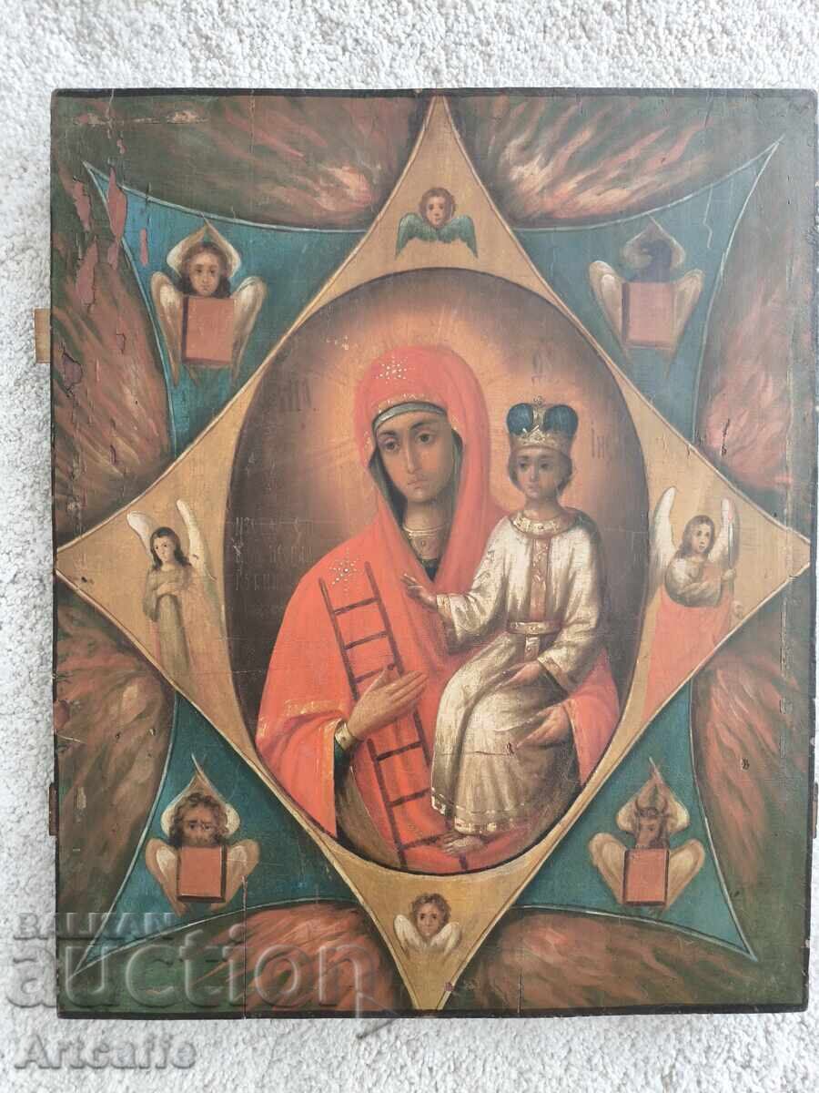 Δημοπρασία Παναγία και Βρέφος - παλιά εικόνα, Ρωσική Αυτοκρατορία, 1850