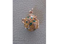 Κολιέ γυναικείο φίνο μενταγιόν - αυγό Faberge, καινούργιο