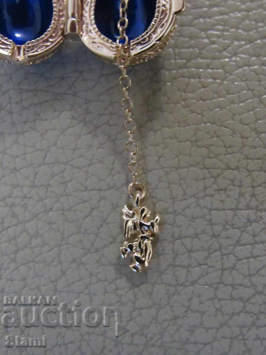 Livrarea Colier cu pandantiv de dama rafinat - ou Faberge, nou