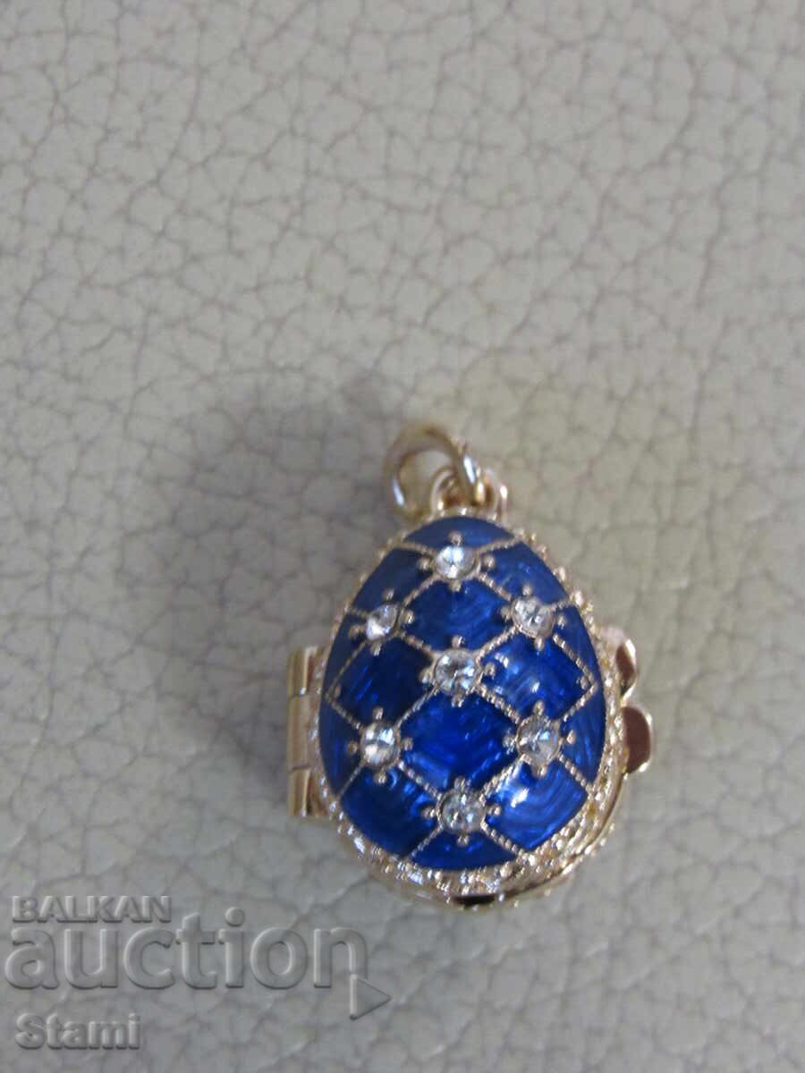 Colier cu pandantiv de dama rafinat - ou Faberge, nou