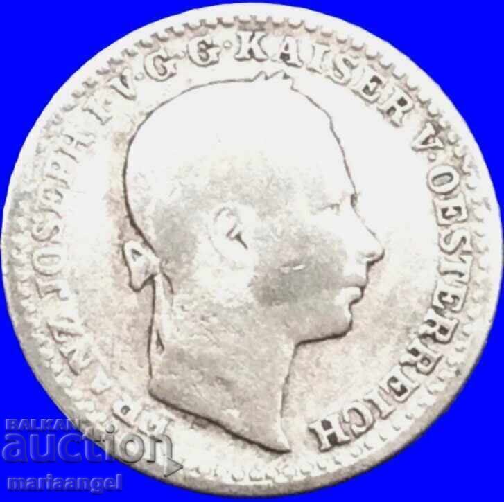 10 кройцера 1859 Австрия за Италия Венедиг V-Venice Венеция с цена € 18.40 | 35.99 лв.