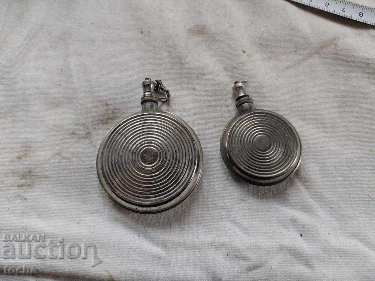 Vechi recipient pentru ulei de trandafiri/parfum, concuma, lot