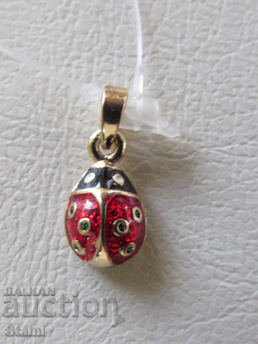 Colier cu pandantiv Fabergé Egg de damă, nou