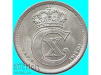 Danemarca 10 Øre 1918 argint