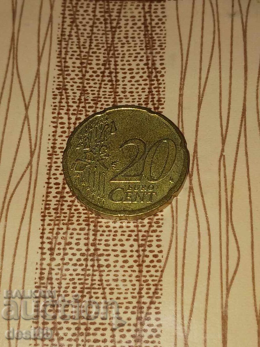 Licitație 20 euro cenți 2002