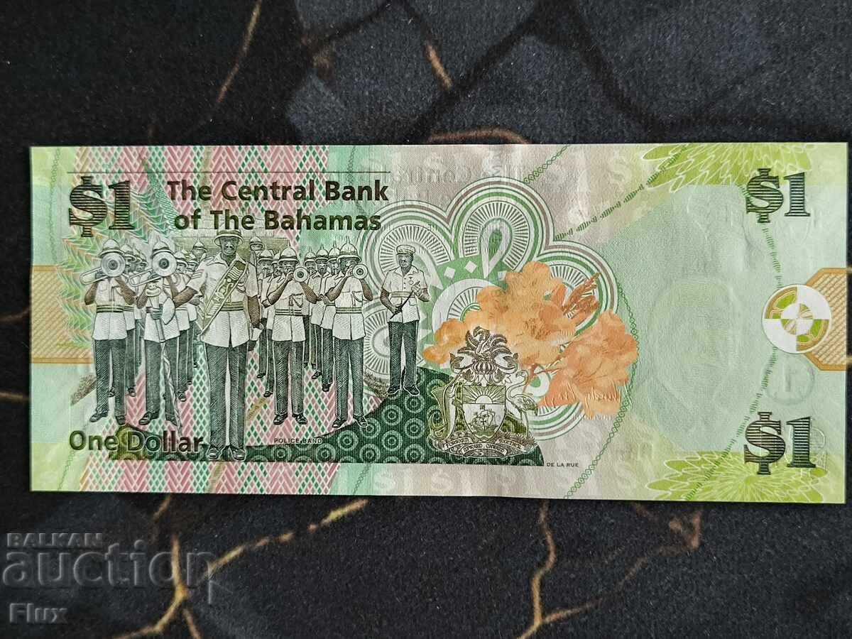 Bancnotă - Bahamas - 1 dolar UNC | 2015 cu preț € 5.25 | 10.27 BGN