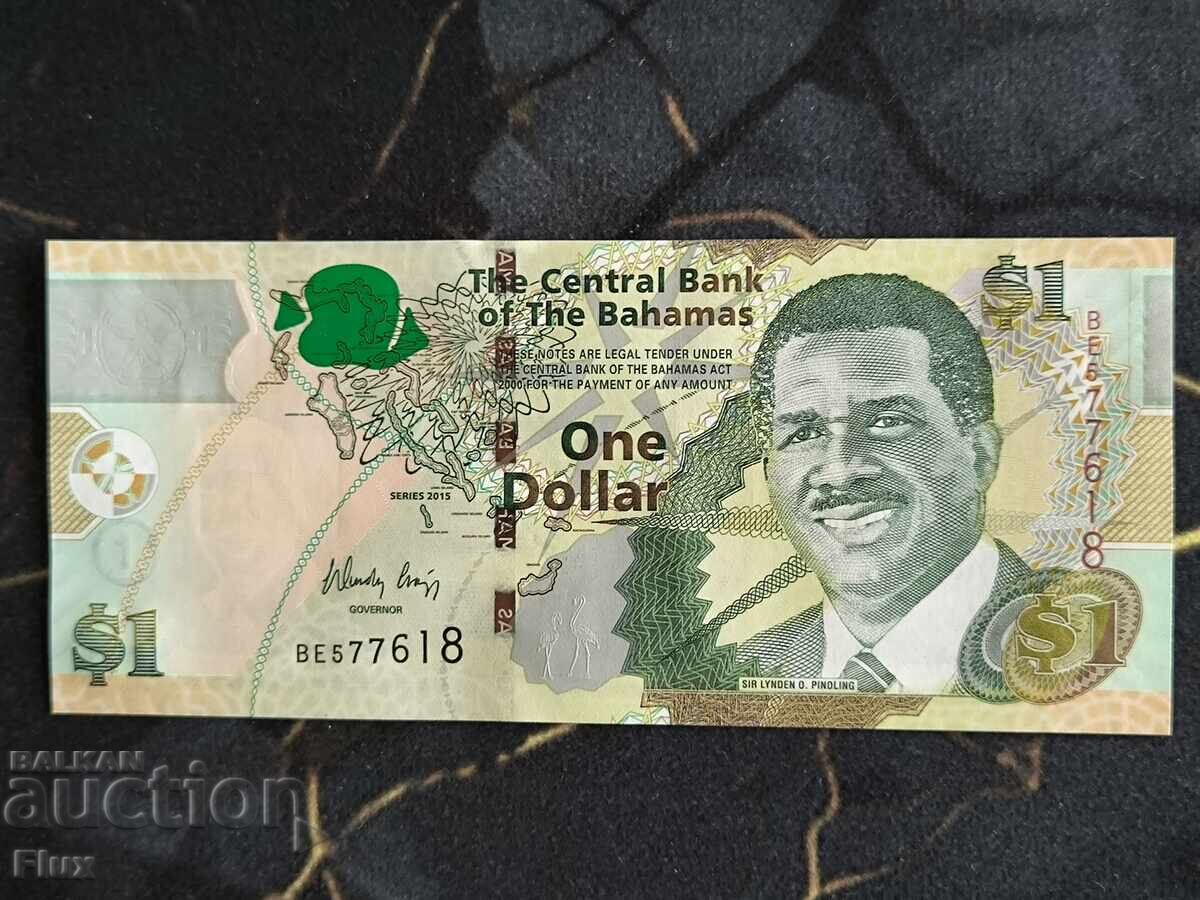 Bancnotă - Bahamas - 1 dolar UNC | 2015