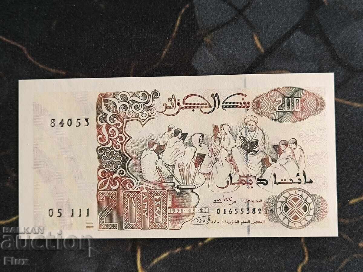 Τραπεζογραμμάτιο - Αλγερία - 200 δηνάρια UNC | 1992