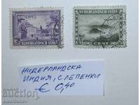 Ολλανδία, Ολλανδικές Ινδίες, με φιλοτελικό αυτοκόλλητο