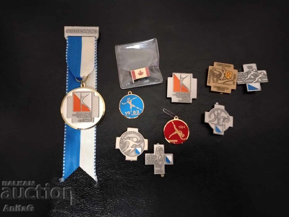 Lot de 10 medalii și insigne elvețiene – Faude Gippingen