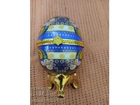 Cutie din porțelan în formă de ou, 10 cm