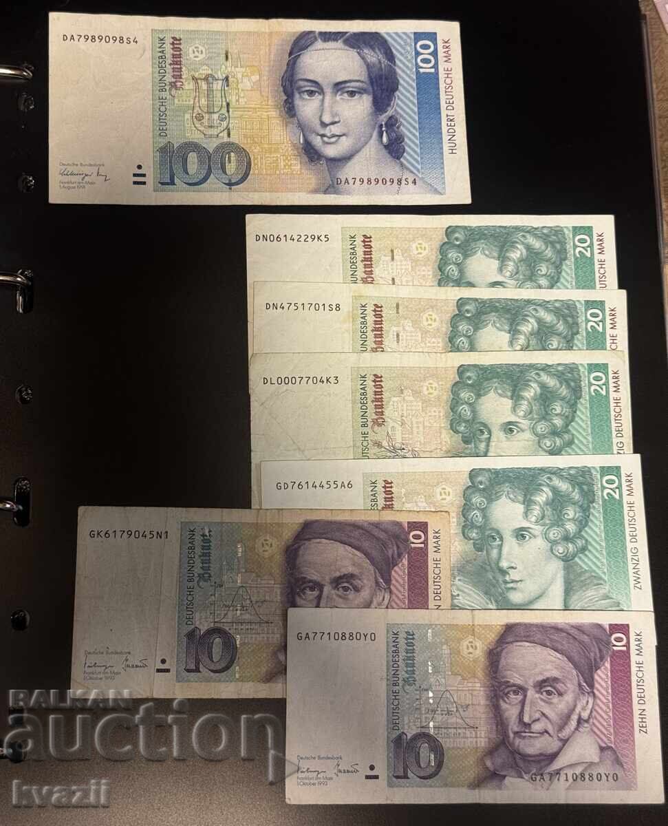 Лот марки - 100 / 20 / 10