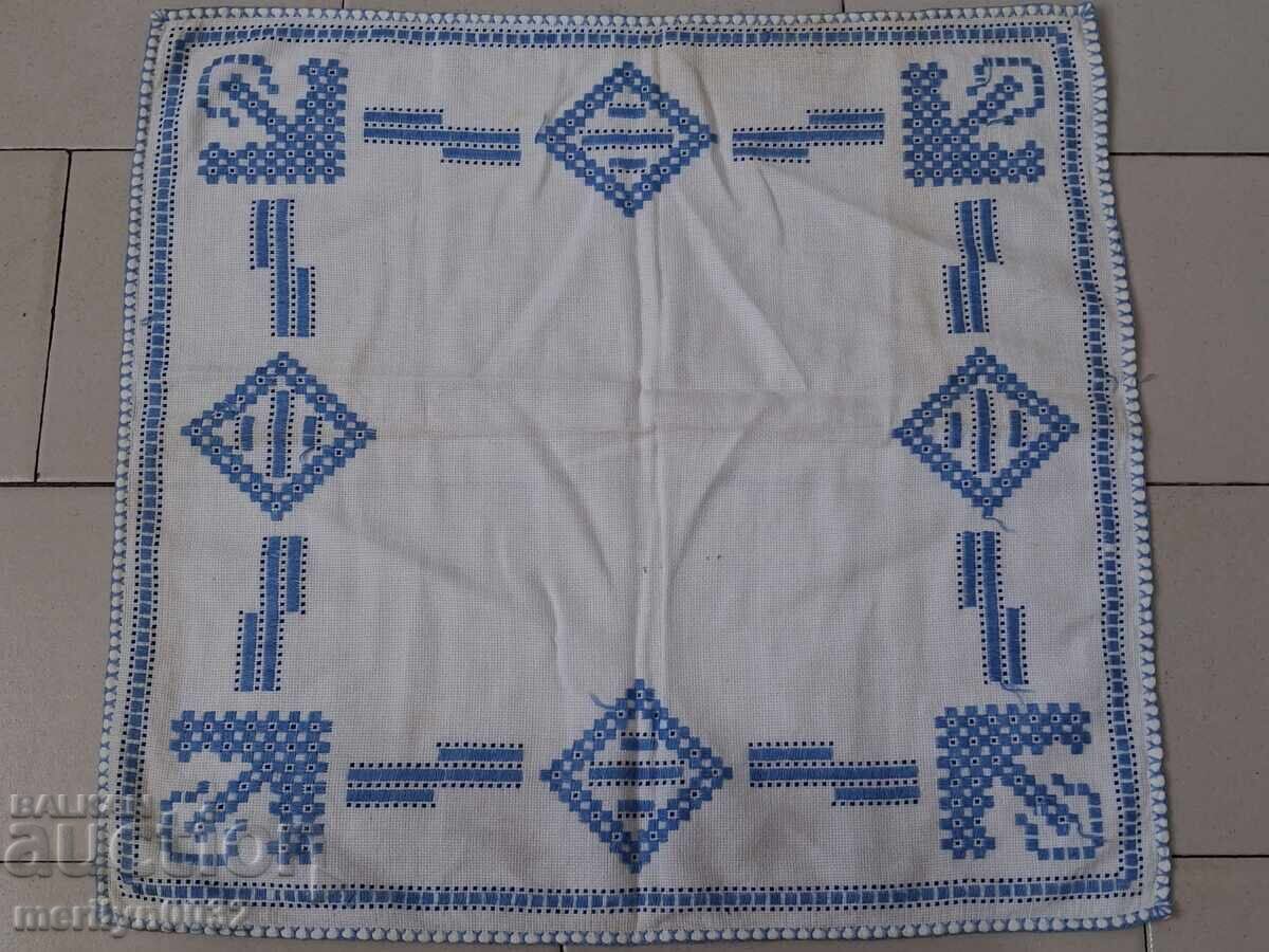 Παλιά κεντητή επιταγή, τραπεζομάντηλο, milo, βουλγαρικό κέντημα