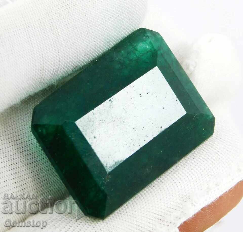 BZC! 49.75 ct smarald natural certificat OMGTL de la 1st! cu preț € 0.11 | 0.22 BGN