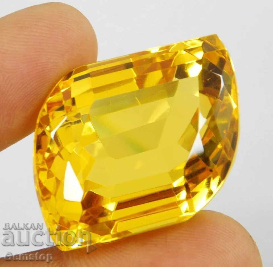 Livrarea BZC! 100.95 ct topaz natural fancy certificat OMGTL de la 1st!