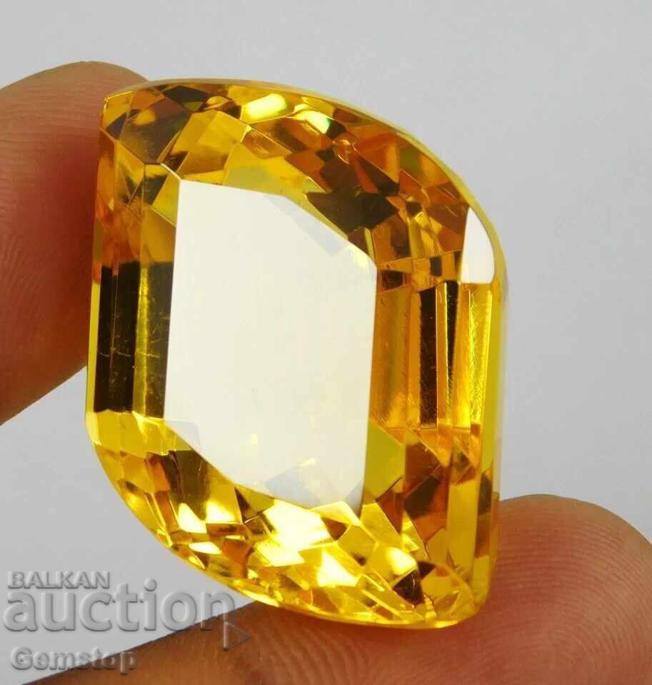 BZC! 100.95 ct topaz natural fancy certificat OMGTL de la 1st!