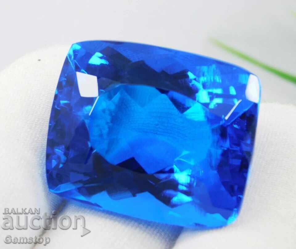 Licitație BZC! 95.95 ct topaz natural cushion sert.OMGTL de la 1st!
