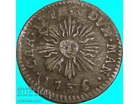 1 soldo 1736 Italia Mantova